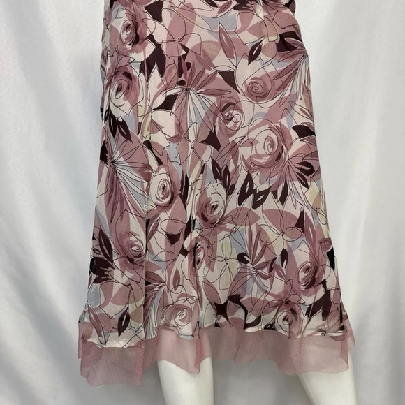 NWT NEW YORK CITY DESIGN SIZE 14 MULTICOLORED SILK SKIRT MSRP 50.00 - Picture 4 of 5